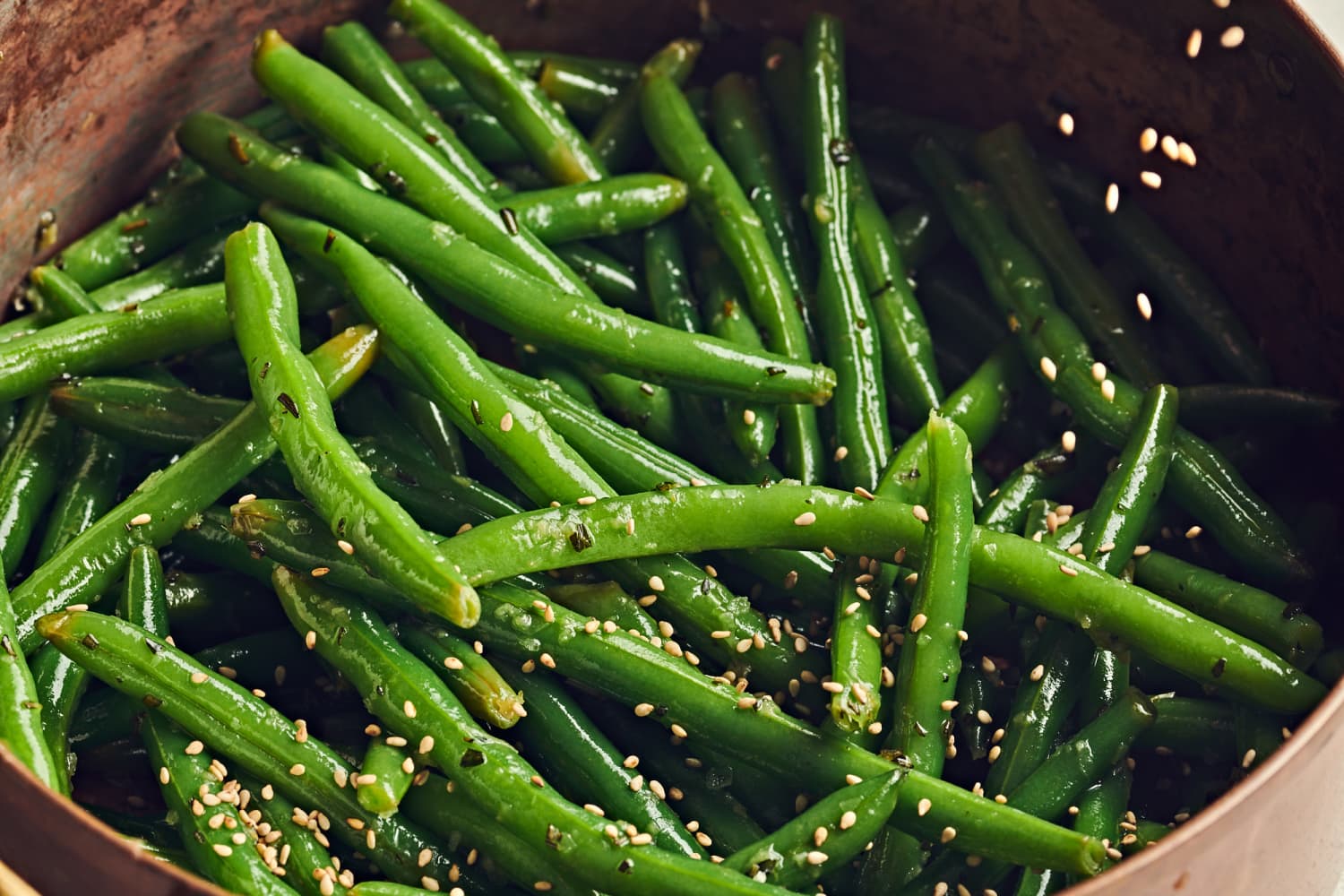 Alexander Smalls' Sautéed Green Beans With Toasted Charleston Benne